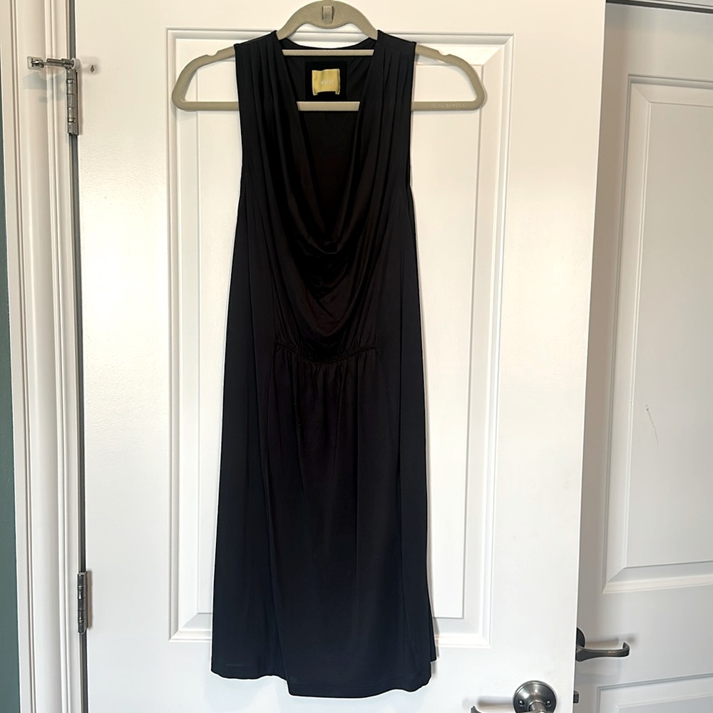 Maeve Sleeveless Navy Shirt Dress - Size M